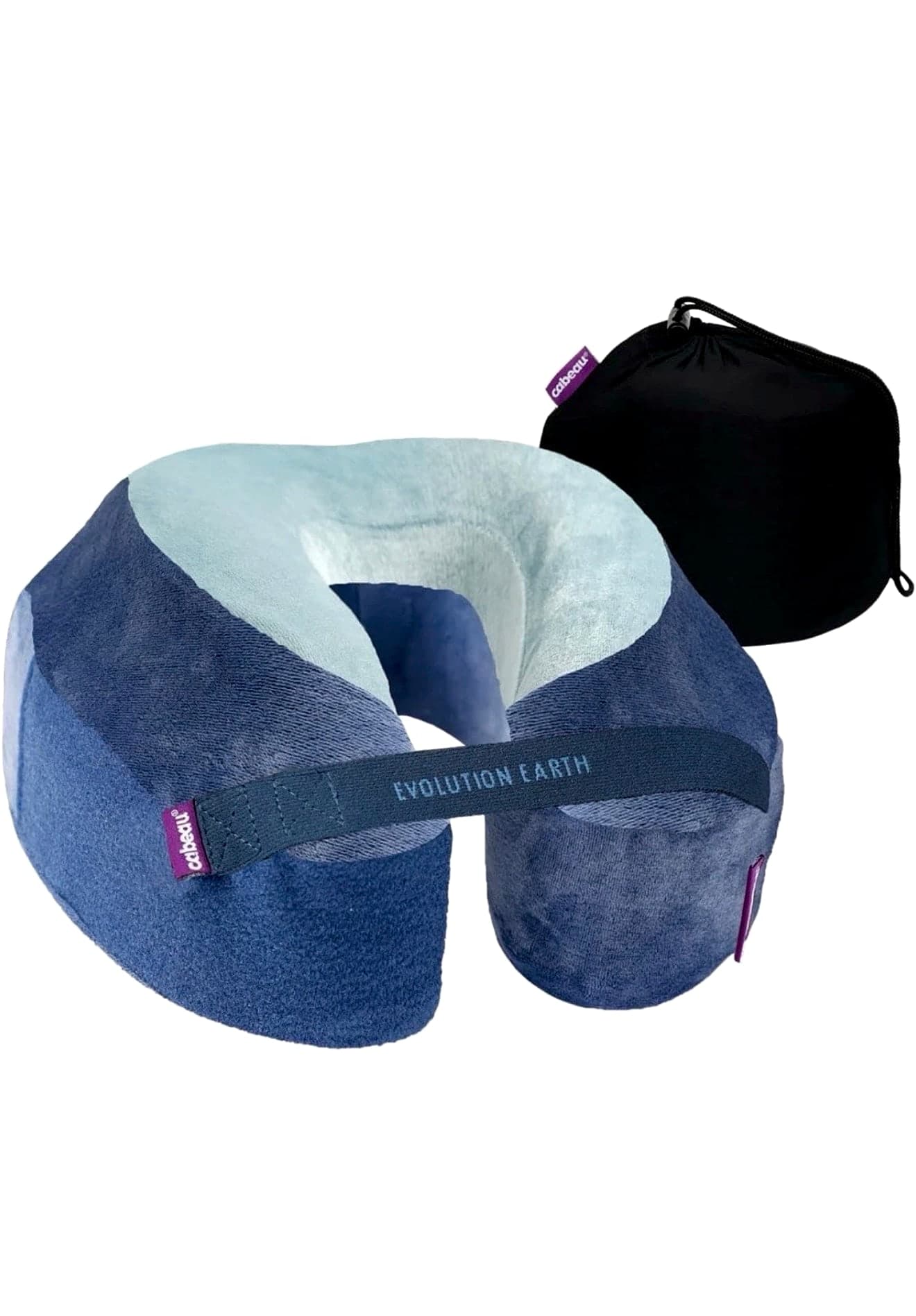 Cabeau Best Neck Pillow for Travel – Evolution Earth Deluxe